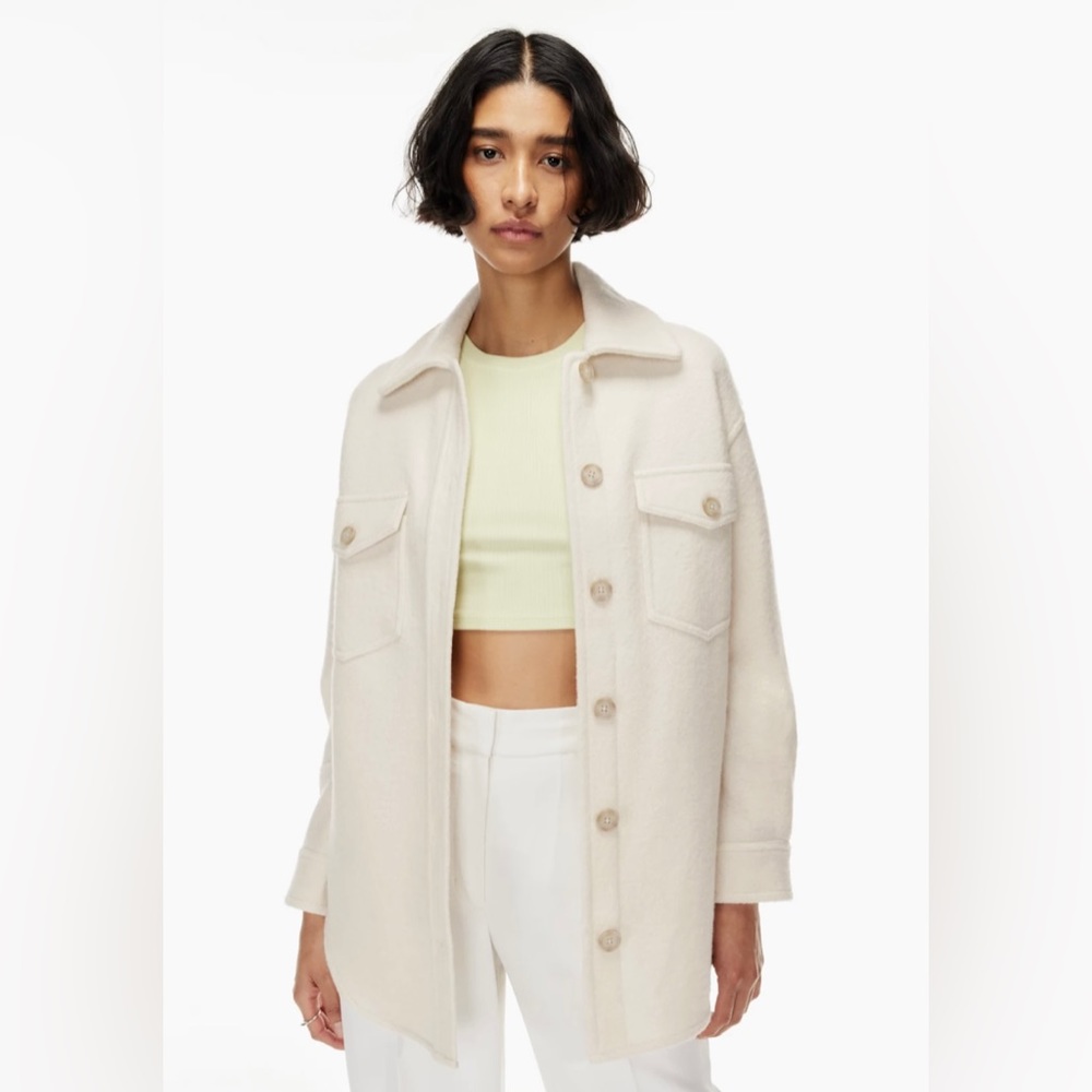Wilfred Free The Ganna™ Shirt Jacket XS Heather Light Oatmeal
